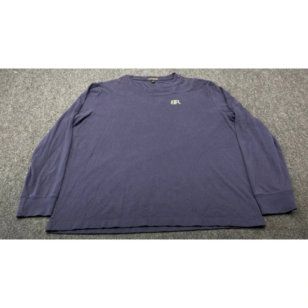 Banana Republic Long Sleeve T-Shirt Mens XL Navy American Explorer Graphic Tee